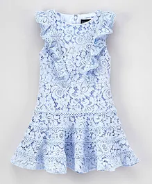 Bardot Junior Lily Lacy Dress - Baby Blue