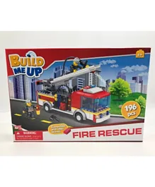 Build Me Up Fire Engine Construction Set - 196 Pieces
