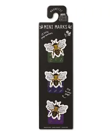 IF Magnetic Mini Marks Bees Bookmark, Quality Embellished, Firm Magnets, Perfect for Book Lovers, Ages 5+