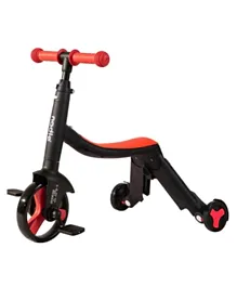 Nadle Multi functional Kids Ride-On Scooter - Red