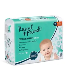 Rascal + Friends Premium Nappies For Infant Size 2 - 48 Pieces
