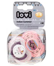 Lovi Dynamic Indian Summer 2 Piece Silicone Soother