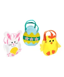 Party Magic Easter Felt Basket Pack of 1 - Assorted Design