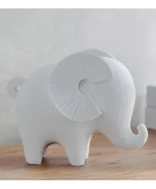 HomeBox Ric Glam Gallery Elephant Figurine - White
