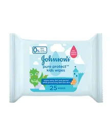 Johnson’s Pure Protect Kids Wipes - 25 Pc