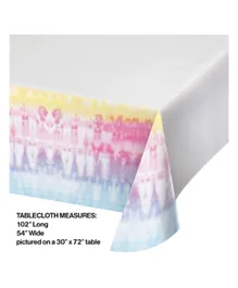 كرييتف كونفيرتنغ - غطاء طاولة ورقي بطبعة تاي آند داي - متعدد الألوان