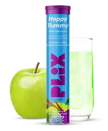 Plix Happy Tummy + Pre-Probiotics With Clinically Studied BC30 - 15 Tablets