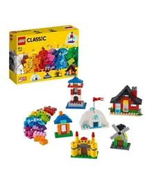 LEGO Classic  Bricks and Houses Set 11008  270 Pieces - Multicolor