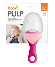Boon PULP Silicone Feeder - Pink/Wine