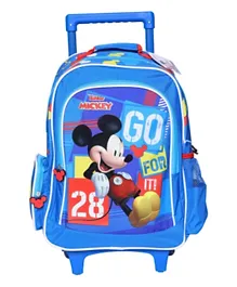 Mickey Mouse Trolley Backpack Blue - 16 Inches