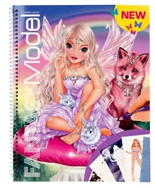 Top Model Create Your Fantasy Colouring Note Book - Multicolour
