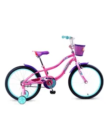 Mogoo Athena 20' Kids Bike , Pink , Ages 5+ with Sturdy Frame, Soft Grips, Adjustable Seat & Safe V Brakes