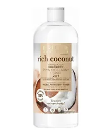 Eveline Rich Coconut 2 In 1 Moisturizing Coconut Micellar Water + Toner - 500ml