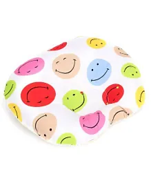 Babyhug Smiley Print Oval Shape Pillow - Multicolor