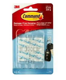 Command Clear Mini Hook - 6 Pieces
