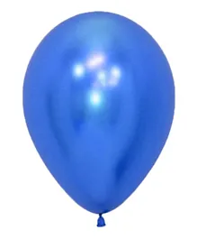 Sempertex Round Latex Balloon Reflex Blue - Pack of 50