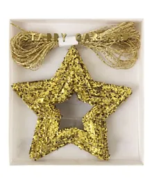 Meri Meri Chunky Stars Glitter Mini Garland -Gold