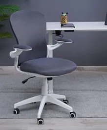 PAN Home Aveza Medium Back Chair -  Dark Grey