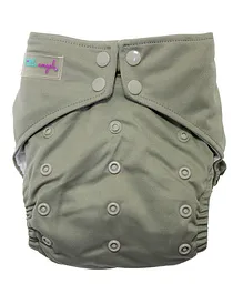 Little Angel Baby One Size Reusable Pocket Diaper With 2 Inserts - Grey