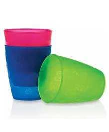 Nuby Drinking Tumbler Set Pack of 3 Multicolour - 300ml