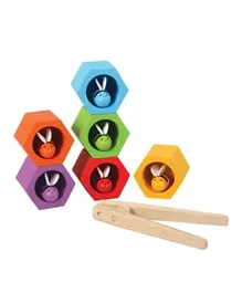 Plan Toys Wooden Beehives - Multicolour