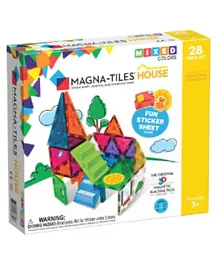 Magna - Tiles Magnetic Toys House Set - 28 Pieces