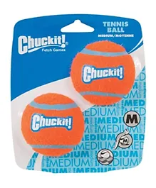 Chuckit Tennis Ball Medium - 2 Pieces