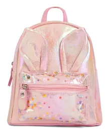 Eazy Kids Rabbit School Backpack Pink - 9 Inches