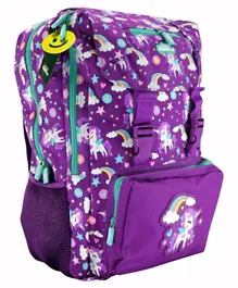 Smily Kiddos Unicorn Print Fancy Backpack - Purple