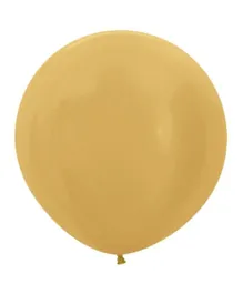 بالونات لاتكس دائرية من سيمبرتكس بلون ذهبي ميتاليك - عبوة من 3