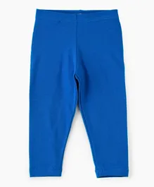 Jelliene Basic Knit Leggings - Blue