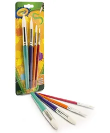 Crayola Round Brush Set Multicolor - 4 Pieces