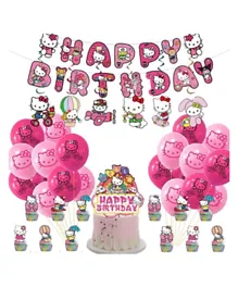 Brain Giggles  Hello Kitty Themed Birthday Party Decoration Set