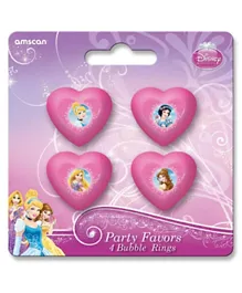 Party Centre Disney Princess Sparkle Ring Favors- 4 Pieces