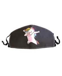 Forget Me Not Kids' Face Mask Unicorn Dab + One Filter - Blue
