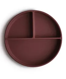 Mushie Silicone Plate - Woodchuck