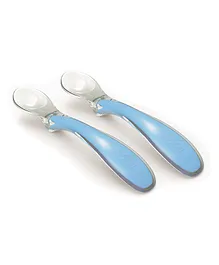 Nuvita Easy Eating Silicone Feeding Spoons 2 Pieces -  Blue