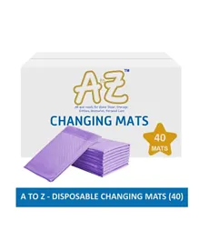 A To Z Disposable Changing Mats Lavender - Pack Of 40