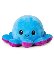 Essen Double Sided Reversible Octopus Mood Plush Toy Assorted Pack of 1 - Blue