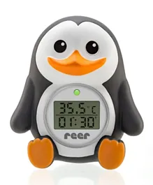 Reer My Happy Pingu 2 in 1 Digital Bath & Room Thermometer - Grey