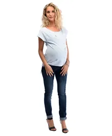 Mums & Bumps - Sara Super Stretch Maternity Jeans - Blue