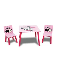Disney Minnie Mouse Lightweight Kids Table and Chair Set - Pink