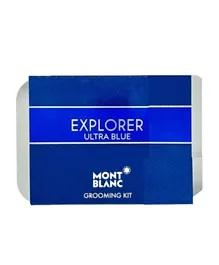 Montblanc Explorer Ultra Blue EDP + Face Cream + Cleansing Gel Grooming Kit Set