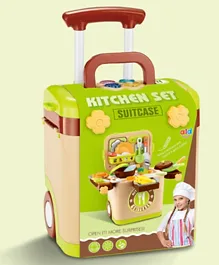 ALD Kitchen Set Suitcase with travel & storage function - Green