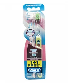 Oral-B Ultrathin Precision Clean Extra Soft Manual Toothbrush Pack of 2 - Assorted