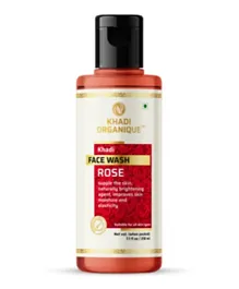 Khadi Organique Natural Rose Face Wash - 210ml
