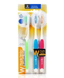 Pearlie White Slim Tooth Brush - Pack of 3