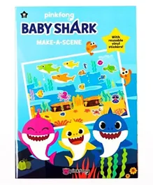 Pinkfong Baby Shark Make a scene Reusable Stickers - 5 Sheets