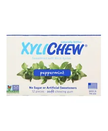 Xylichew Peppermint Chewing Gum - Pack of 12