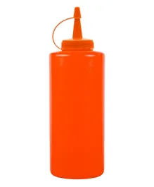 Chefset Red Plastic Squeezer Dispenser - 355ml